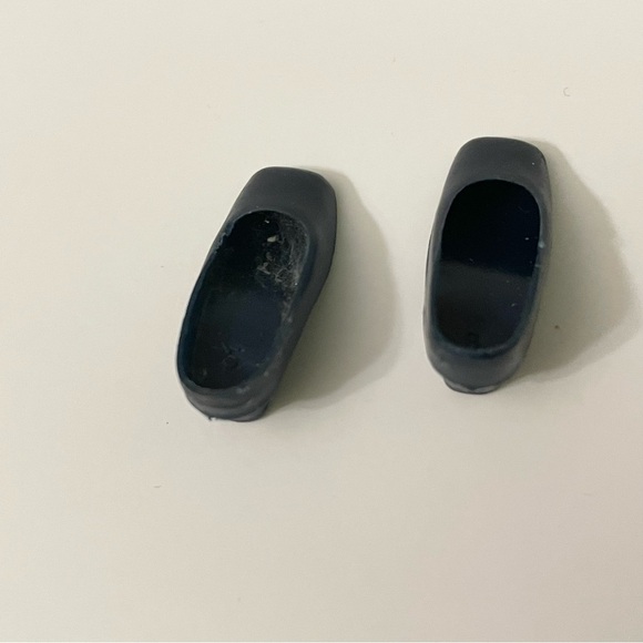 Vintage Barbie Black Shoes Doll Accessory Korea - Picture 7 of 14